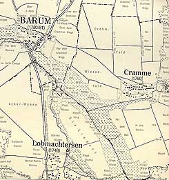 Ausschnitt aus Karte des Landes Braunschweig 18. Jh., Bl. 3828 