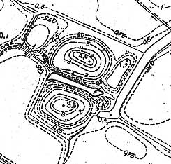 H�henschichtenplan der Burg, Ausschnitt aus W. Schwarz in Wegweiser zur Vor- und Fr�hgeschichte Niedersachsens 23, 2002.