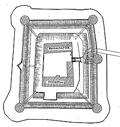 Rekonstruktion der Festung R�sselsheim im Zustand um 1600 (aus Ottersbach 2018, S. 1101)