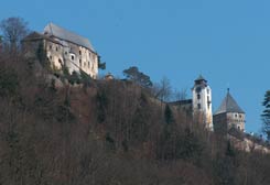 Neuhaus: Ansicht der Burg vom Donautal. Foto: Patrick Schicht (2005)