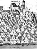 Marsbach: Historische Ansicht, aus Vischer, Topographia (1674)