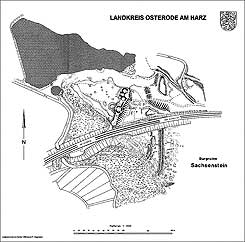 Plan der Burg Sachsenstein