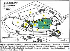 Plan der Burg Adelebsen (aus Zeune 2013, S. 122)