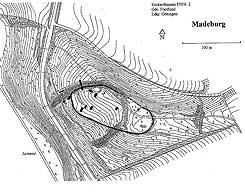 Plan der Madeburg (aus Grote 2003, S. 204)