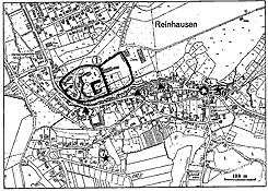 Rekonstruktion des Grundrisses der Burg (aus Lufen 1997, S. 34)