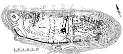 Plan der Groen Harzburg (aus  Kneibel-Maier 1978)
