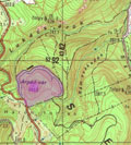 Die topographische Lage von Dömös-Àrpádvár auf der Karte 1:25 000