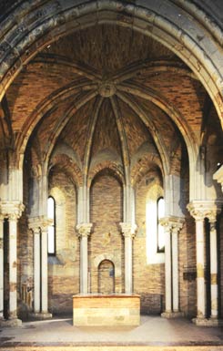 Die Kapelle des Sdpalastes der Burg von Esztergom. Foto: Rbert Hack (1995)