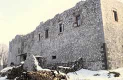 Die Burg Gesztes vom NW. Foto: Istvn Feld (1994)