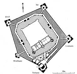 Grundriss der Festung Lichtenau (aus Rechter 2010, S. 100)