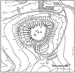 Grundriss der Burg Gailnau (aus Ramisch 1967, S. 76)