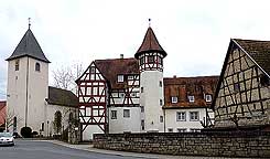 Ansicht des Schlsschens Sachsenflur. Foto zur Verfgung gestellt von Stadt Lauda-Knigshofen 2016.