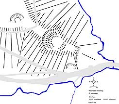 Plan der Anlage nach Geo-Portal Baden-Württemberg (Datenquelle: LGL, www.lgl-bw.de), Entwurf: Christoph Engels