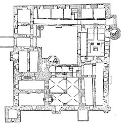 Grundriss des Schlosses Elmarshausen (aus Ganauge u.a. 1937, S. 223)