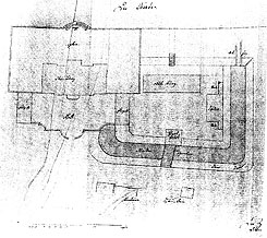 Plan von Schloss und Burg Veckerhagen (aus Fenner 1997, S. 19)