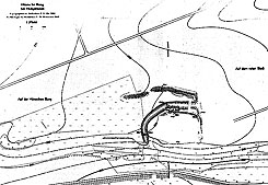 Plan der H�nschen Burg (aus Gensen 1991)