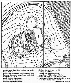 Plan der Westerburg (aus Schulze 1972)