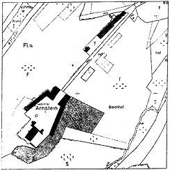 Grundriss der Burg Arnstein (aus Zietz 1995, S. 513)