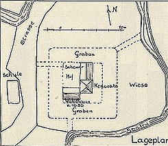 Lageplan der Berneburg (aus Wenzel 1936, S. 61)