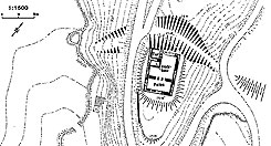 Plan der Burg Milnrode (aus Sippel 1993)