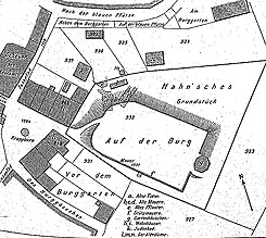 Lage der Burg Alsfeld (aus G�rich 1962, S. 26)