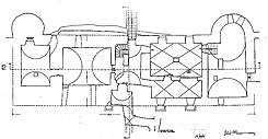 Kellergrundriss der Ottoburg (aus Wagner, Schulenburg 1957)