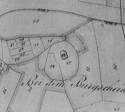 Niederschlitz im Kataster 1846 (aus Sippel 1987, S. 103)