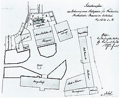 Plan des Schlosses Lauterbach 1887 (aus Krug 2007)