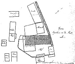 Lageplan des Schlosses von 1860 (aus J�kel 2000)