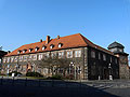 Stadtschloss Hanau, neuzeitliche Geb�ude mit 'Wasserturm', Foto Dr. Christian Ottersbach, 2012 