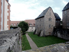 Schloss Steinau, Eckhaus auf Grundriss einer Bastion, Foto Dr. Dieter Wolf 2016