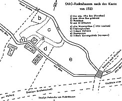 Lageplan von Hof und Burg (aus Scheider 2003, S. 9)