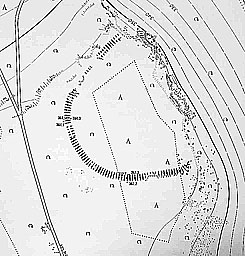 Plan der Hunnenburg (aus Fiedler 1995)