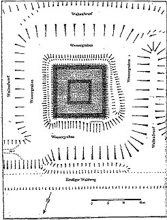 Plan der Burg Forst (aus Schneider 2011, S. 10)