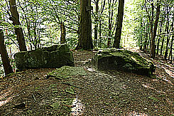 Bearbeitete Steine im Westen (Foto Eismann 2019)