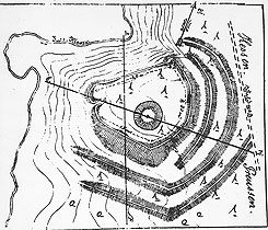 Plan der Burg Waffensand (aus Schweinsberg 1955)