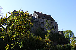 Hauptburg von Tannenberg von der Feldseite. Foto: J. Friedhoff 2016