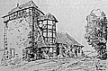 Wohnturm und Kapellenbau der Burg F�rstenstein (1882), aus: Wenzel, F�rstenstein (1912), S. 97