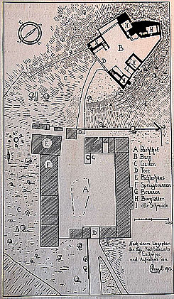 Lageplan, aus: Wenzel, F�rstenstein (1912), S. 99