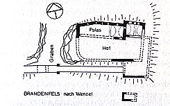 Grundriss, aus: E. Brauns, Burgen unseres Landes. Kurhessen-Waldeck (1975), S. 51