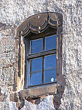 Baudetail der Kemenate. Vorhangbogenfenster. Foto: J. Friedhoff 2017