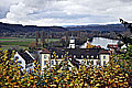 Blick nach Westen von der Spornspitze auf Kadelburg und den Rhein, Foto: M. Jansen (2019)