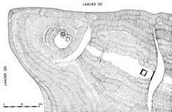 Lageskizze, aus: Liessem, Burgen der Salierzeit (1991)