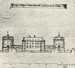 Ansicht um 1600, aus: KD Altenkirchen (1935)