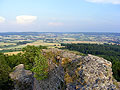 Frauenberg. Blick von der Aussichtsplattform �ber die Ringmauer. J. Friedhoff 2015