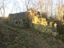 Wenigenburg, Blick auf den Bergfriedrest, Foto: G. Wagner 2024