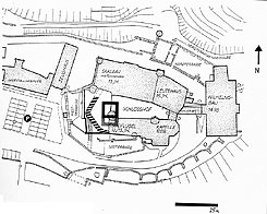 Grundriss des Landgrafenschlosses, aus: Strickhausen, Krone der Stadt (1998)