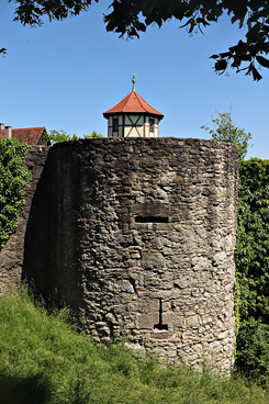 Der sdliche Eckturm der Vorburg (Foto Eismann 2023)