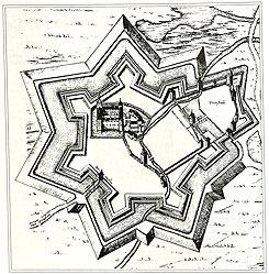 Festung Udenheim nach Merian 1643