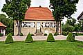 Haus Empte: Das Herrenhaus in Baumberger Sandstein, errichtet 1767 � 70 auf den Fundamenten eines aus dem 16. Jh. stammenden Vorg�ngerbaus. Ein urspr�nglich vorhandenes Obergeschoss wurde im 19. Jh. abgetragen. Foto: G. Wachholz 2024
